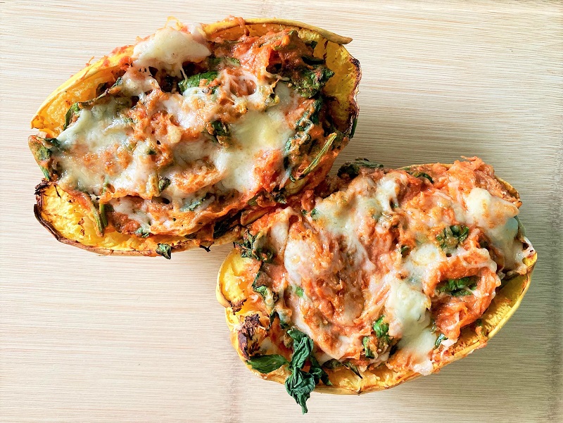 air fryer spaghetti squash lasagna