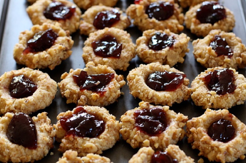 easy thumbprint cookies