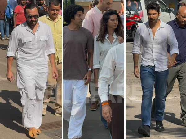 Saif Ali Khan Farhan Akhtar and More Attend Pahlaj Nihalanis Funeral Govinda Gets Emotional